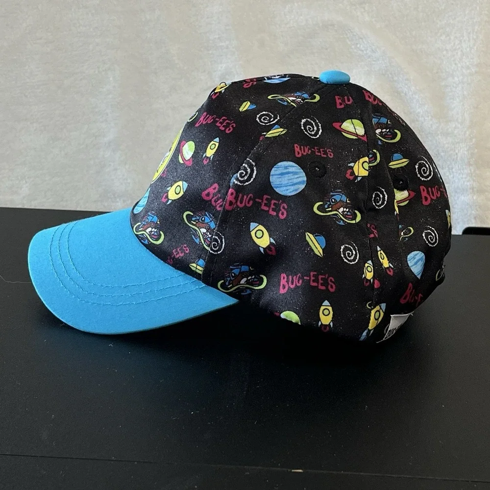 Bucees Buc-ees Baseball Hat Cap Space Rockets Planets Youth Size Blue Black